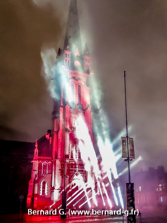 Feu d'artifice de noël