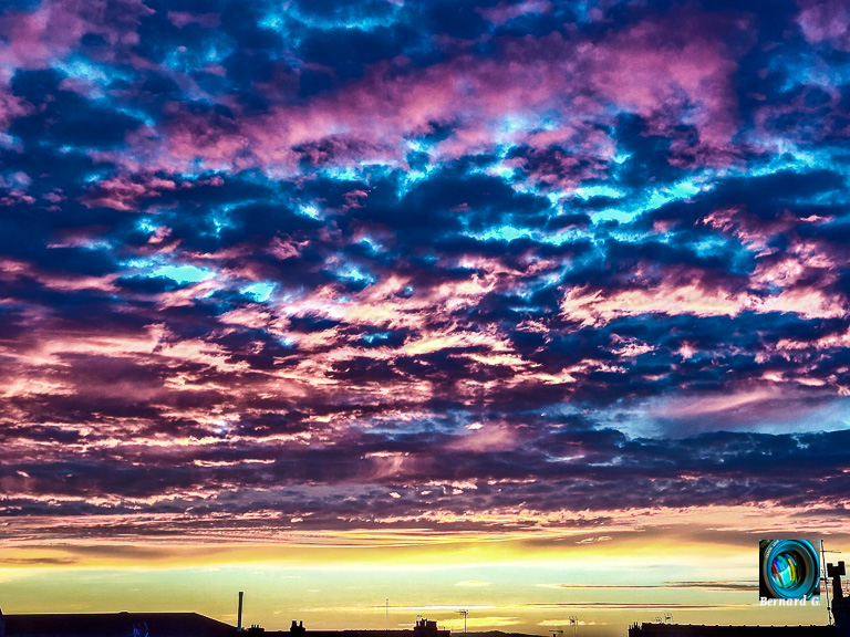 coucher de soleil en automne