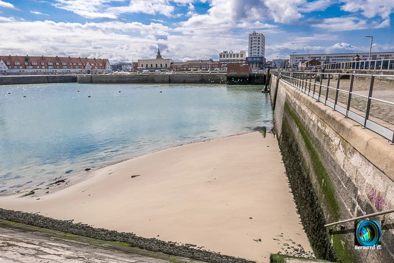 Le port de Calais à marée basse